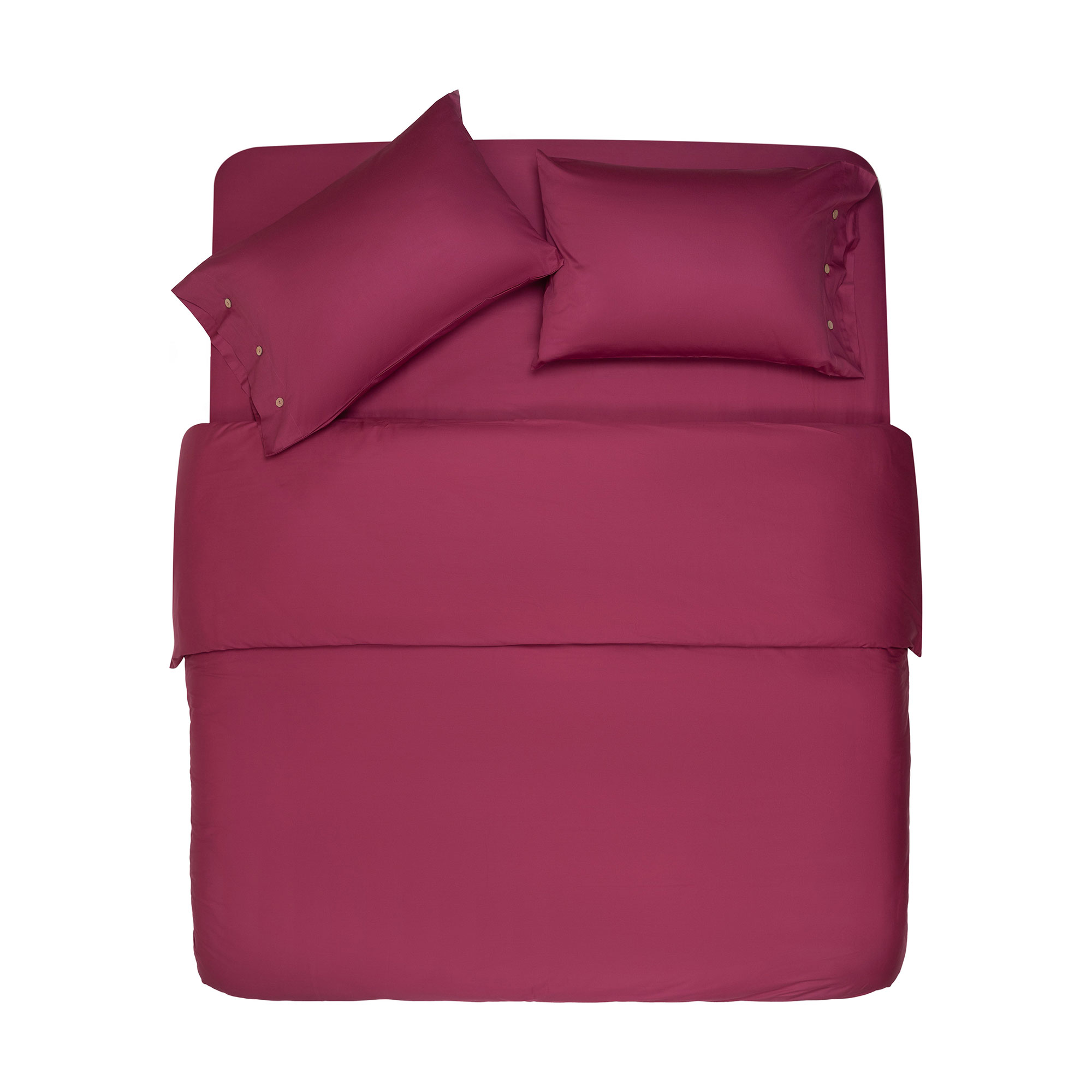 Простирадло на резинці Ardesto Mix &amp; Match бавовна, сатин, ягідний, 180*200+30 см (ART1820FSR)